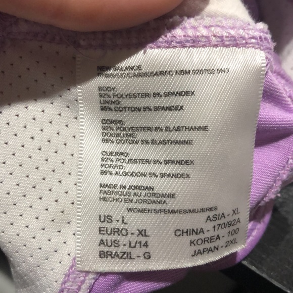 New Balance purple sports bra size large - Picture 8 of 8